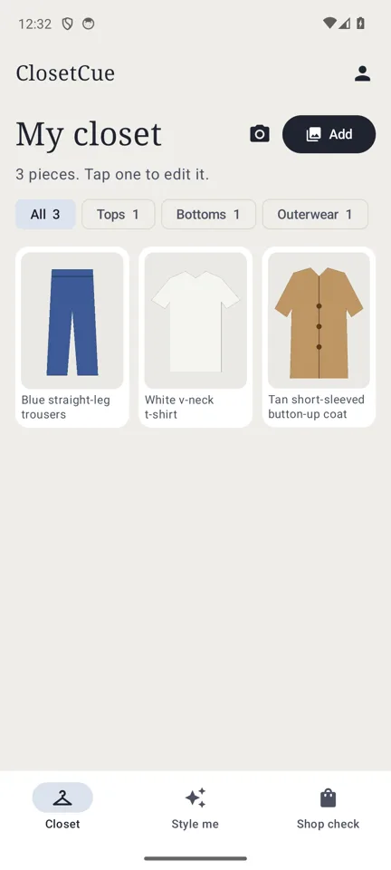 ClosetCue on Android