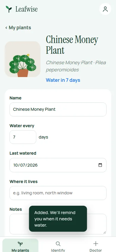 Leafwise on Android