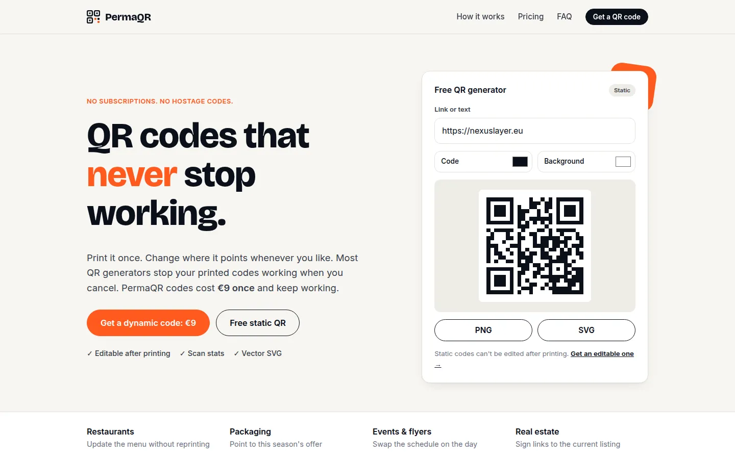 PermaQR on the web