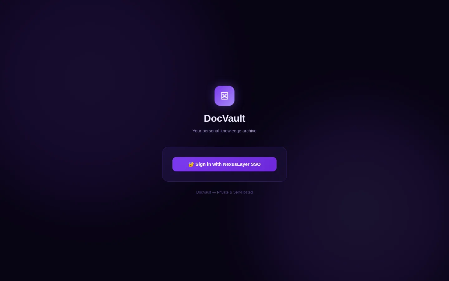 DocVault screen