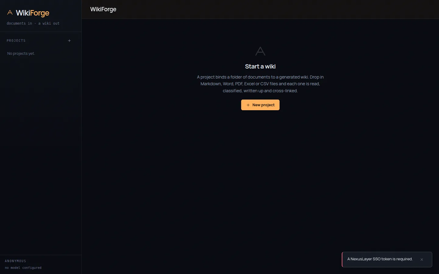 WikiLLM screen